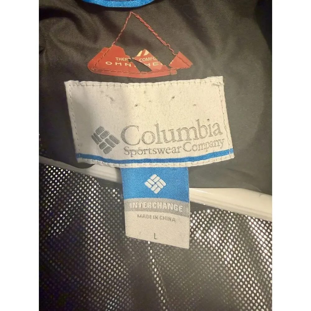 Columbia Whirlibird Interchange Omni-Heat Jacket Blue White Black Men’s L - Picture 8 of 16